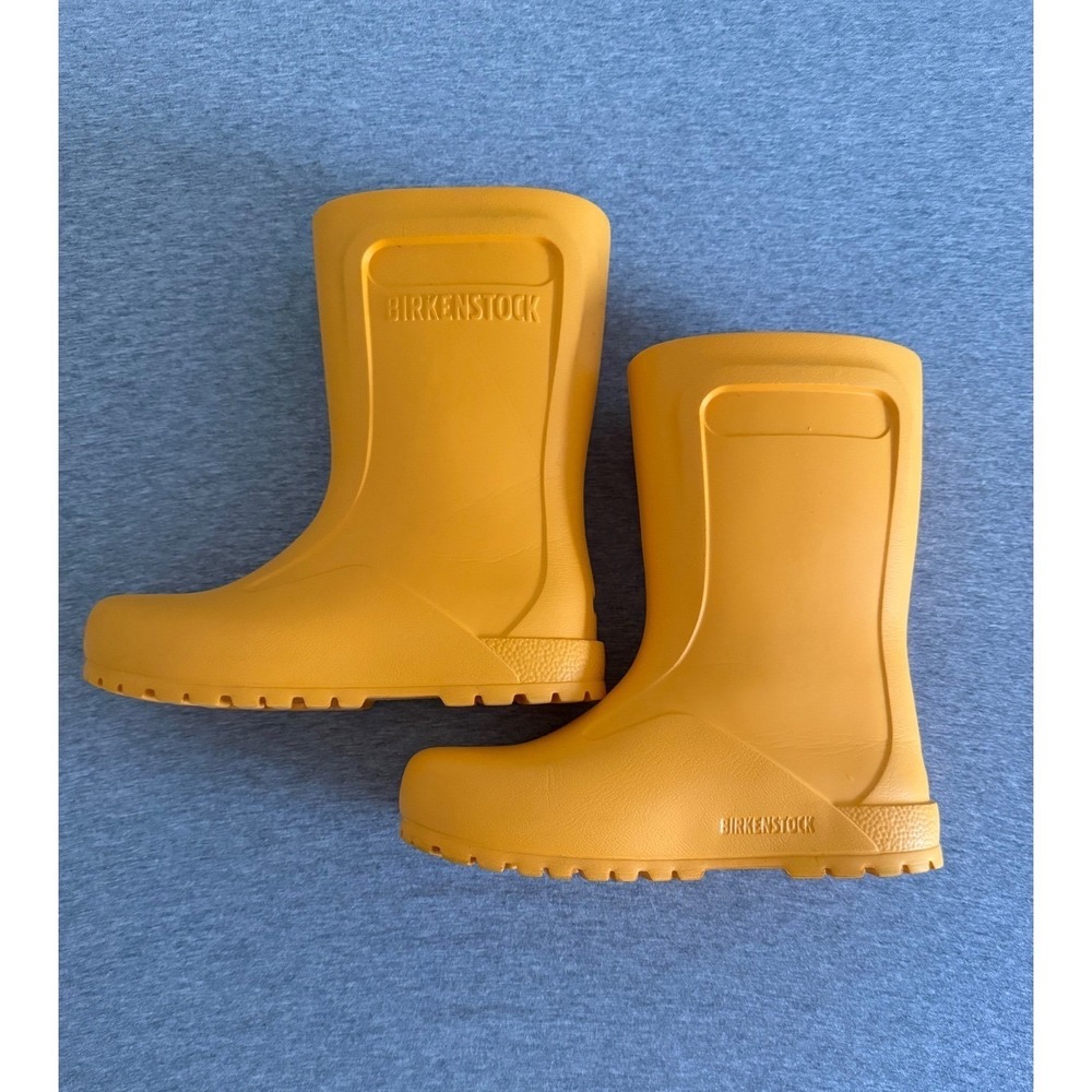 Birkenstock Derry Kids Yellow Welly Lightweight Rain Boots Size EU 32 US 1-1.5